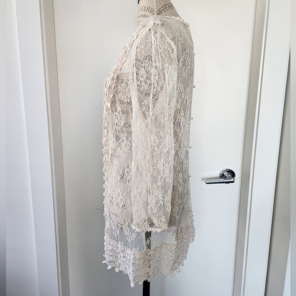 60s Antique lace lingerie dress - Picture 2 of 8